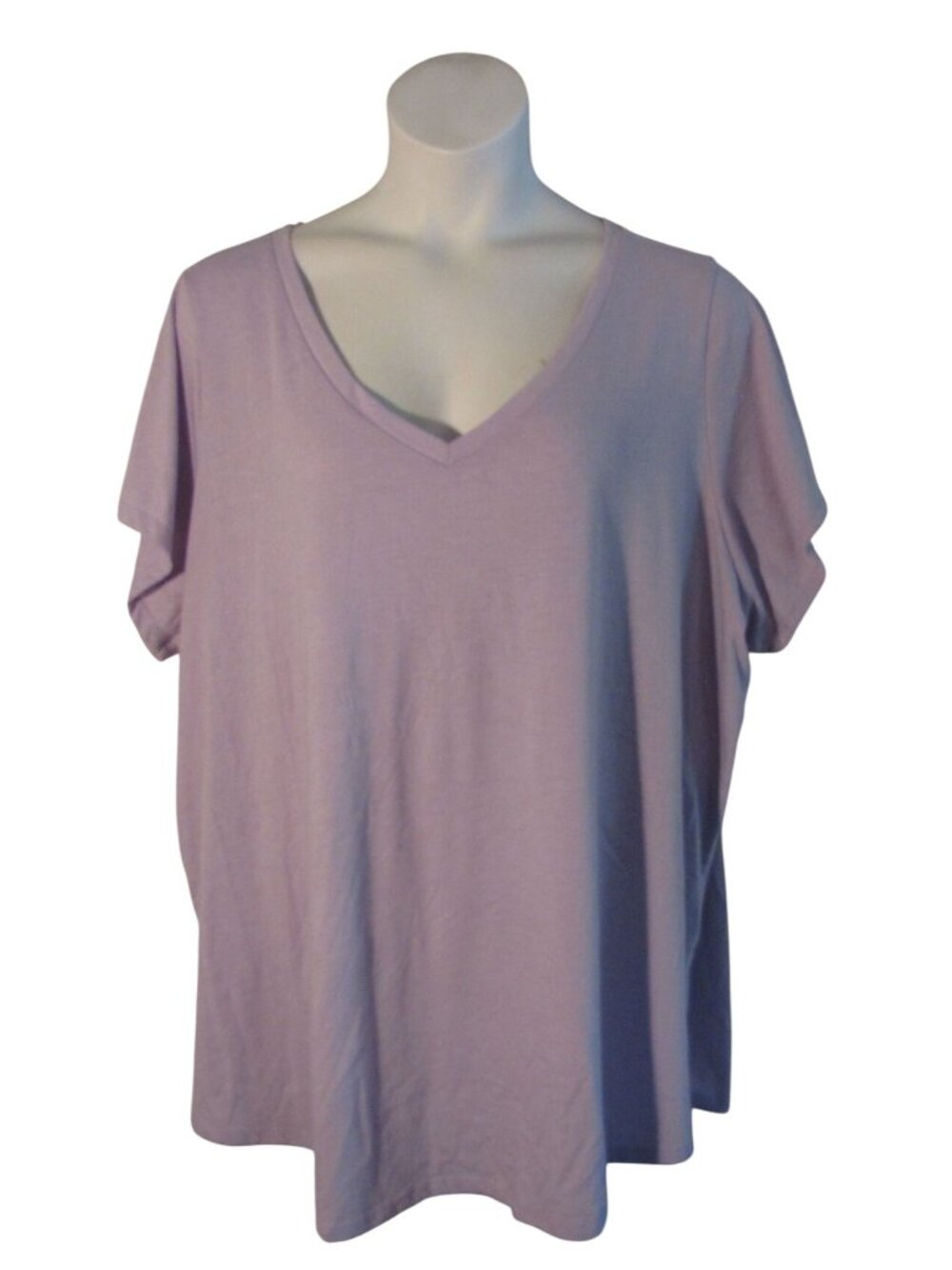 Torrid 5 5X Light Purple Lilac Classic Fit Knit Shirt Top Tee